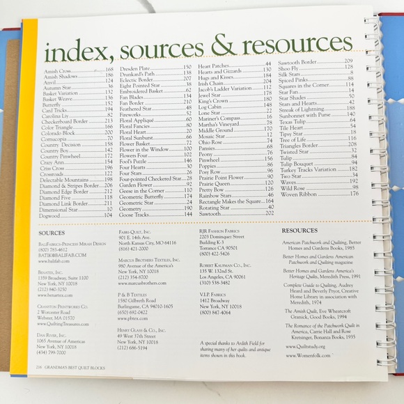 Grandma's Best Full-Size Quilt Blocks (Better Homes & Gardens) Lg Hardback Book - Picture 4 of 5